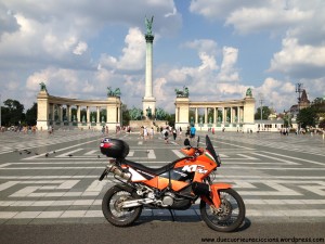 KTM at Heroes square budapest